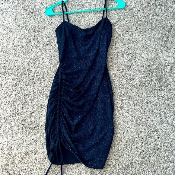 Windsor | Dresses | Dark Blue Sparkly Hoco Dress | Poshmark